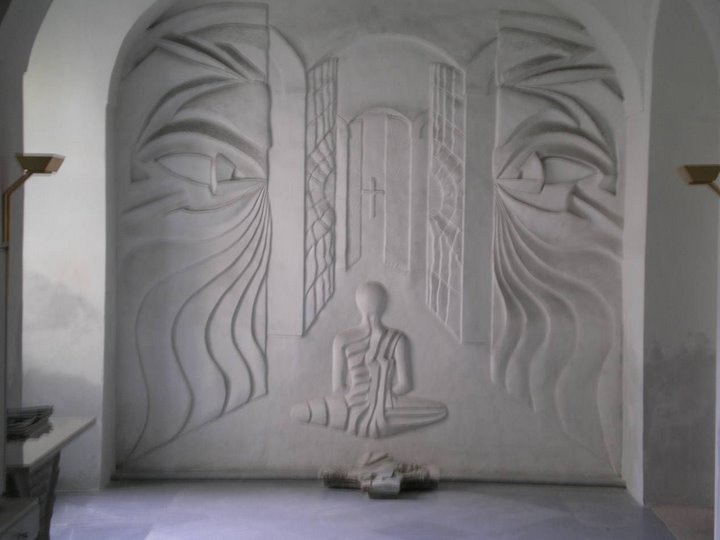 Kunst am Bau - Stuckrelief im Schloss Susenstein