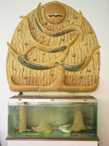 Kunst am Bau - Wandbrunnen und Aquariumskulpturen - Hotel Lffler, Semmering