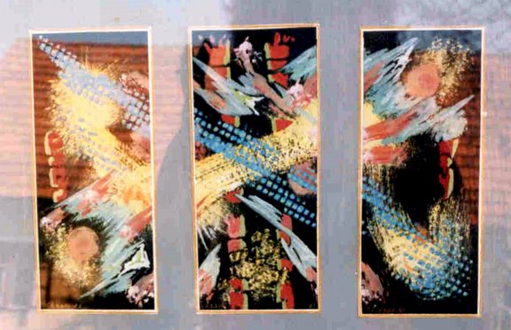 Malerei "Feuerwerk", 1992, 180x160 cm, Öl auf Leinwand