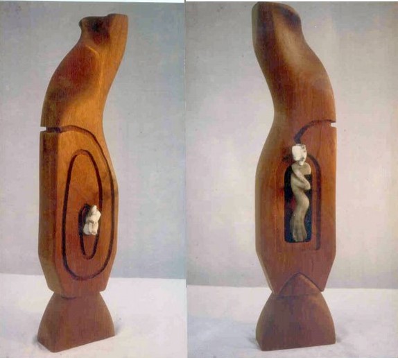 Skulptur "Die Schwangere" 1992, H 80 cm 