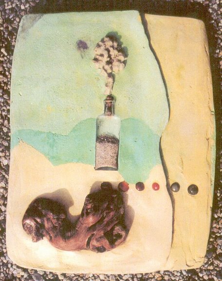Skulptur - Relief "Romantisch" 1992, 60x50 cm
