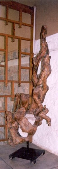 Skulptur "Wurzelskulptur" 2000, H 210 cm